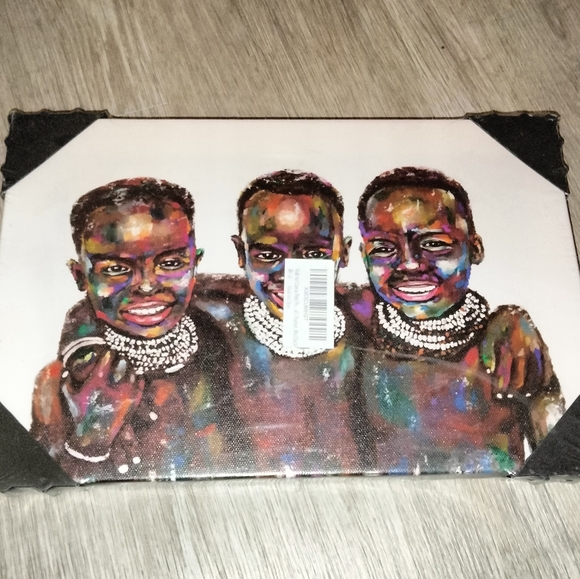 Beautiful African American Canvas Art 12x8 NWT Wrapped in Plastic - Picture 2 of 4